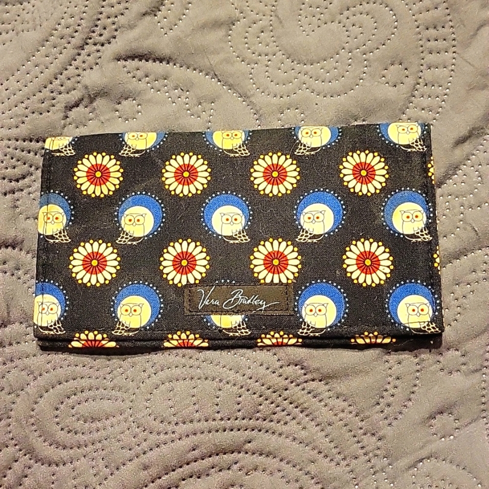 Vera Bradley owl pattern checkbook cover